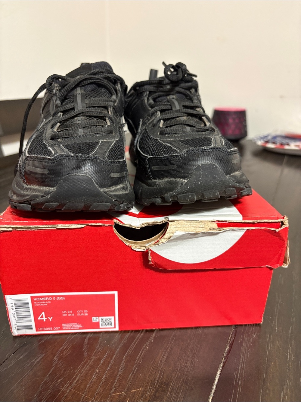 Nike Kids Black Trail Sneakers - All-Black Athletic Shoes